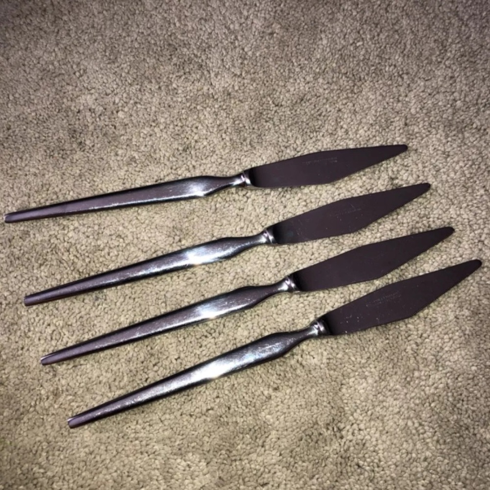 STANLEY ROBERTS Japan Stainless‎  Butter Knives Set (4)